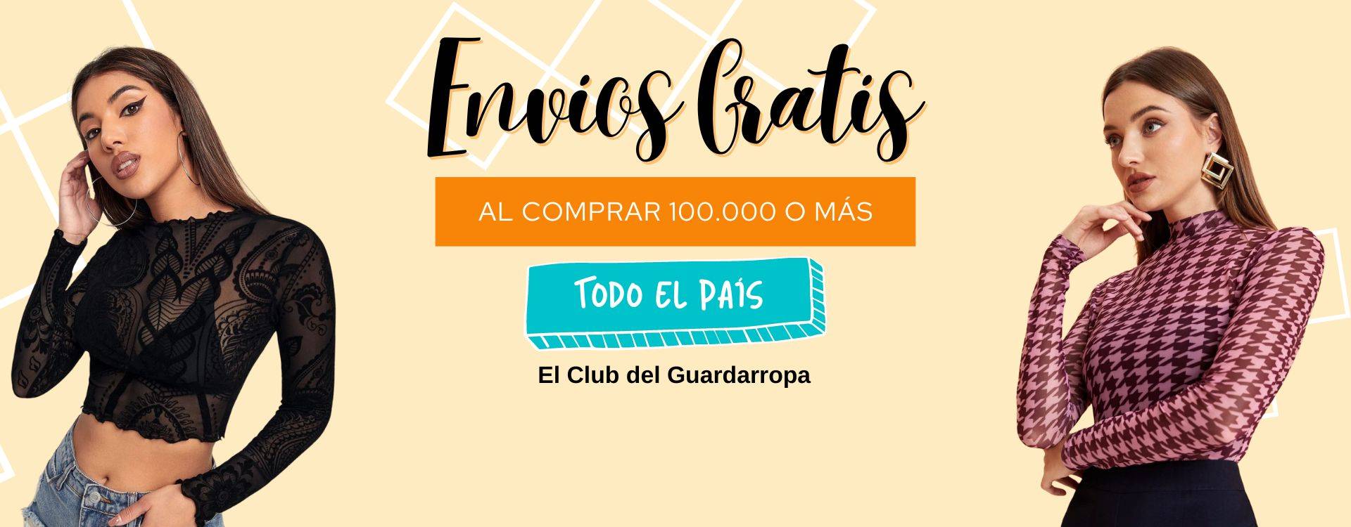 Envios gratis en el Club del Guarropa a toda Colombia